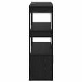 vidaXL Servírovacia skriňa Čierny dub 30 x 80 x 90 cm Kompozitné drevo