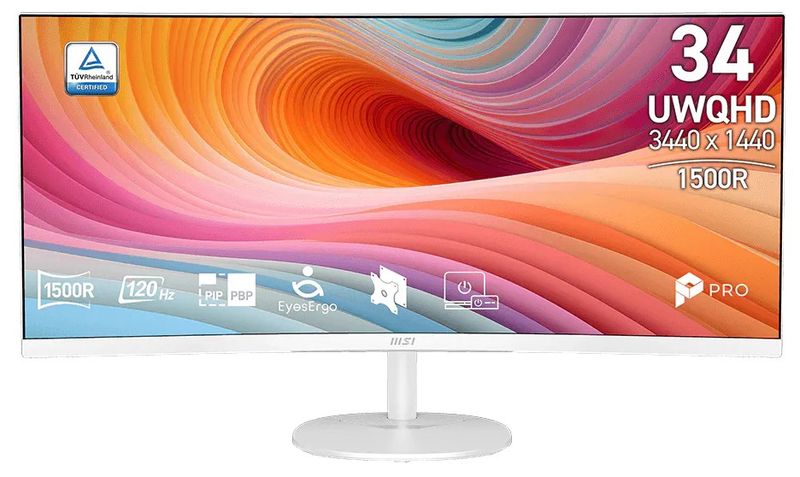 MSI Pro/MP341CQW E12/34''/VA/UWQHD/120Hz/1ms/Biela/3R