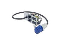 Pásik na rozvod silnoprúdu - AC 230 V - vstup: napájanie - výstupné konektory: 3 (IEC 60320 C19, IEC 60309) - pre Symmetra RM 12kVA Scalable to 12kVA N+1 or 16kVA, 8kVA Scalable to 12kVA N+1 or 16kVA