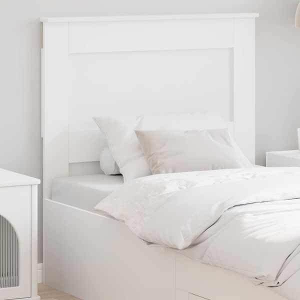 vidaXL Zadné čelo s čelnou doskou Biela 80 cm Kompozitné drevo