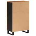 vidaXL Komoda so zásuvkou 60x33x100 cm masívna akácia a železo