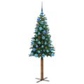 vidaXL Úzky vianočný stromček Zelená 150 cm