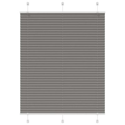 vidaXL plisovaná roleta antracitová 110x150 cm Šírka látky 109,4 cm