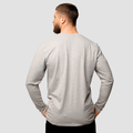 Tričko Basic s dlhým rukávom Grey - GymBeam, veľkosť XXXL, veľkosť oblečenia XXXL