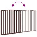 vidaXL Brána pre psa skladacia 2 panely 160 cm topoľové drevo