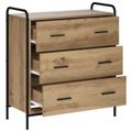 vidaXL Servírovacia skriňa Dub artisan 97 x 33 x 81 cm