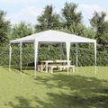 vidaXL Párty stan Biela 400 x 400 x 266 cm Polyetylén a oceľ