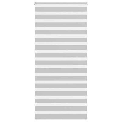 vidaXL Zebra roleta svetlosivá 105x200cm šírka látky 100,9cm polyester