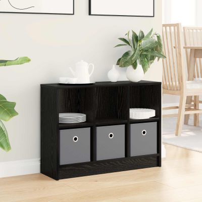 vidaXL Servírovacia skriňa Čierny dub 73,5 x 22,5 x 53,5 cm