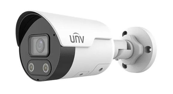 Uniview IPC2122LE-ADF40KMC-DL, 2Mpix IP kamera, bullet, objektív 4,0mm (87,5 °), IR + biely prísvit 30m