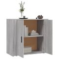 vidaXL Komoda sivý dub sonoma 80x33x70 cm spracované drevo