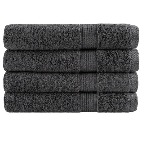 vidaXL Prémiové uteráky do sauny SOLUND 4 ks antracit 80x200cm 600g/m2