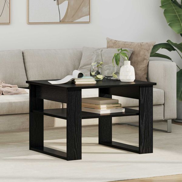 vidaXL Konferenčný stolík Čierny dub 64 x 54 x 44 cm Kompozitné drevo