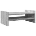 vidaXL Stojan na monitor sivý sonoma 50x27x20 cm kompozitné drevo