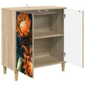 vidaXL Servírovacia skriňa LOCHEM Sonoma 69 x 33 x 75 cm
