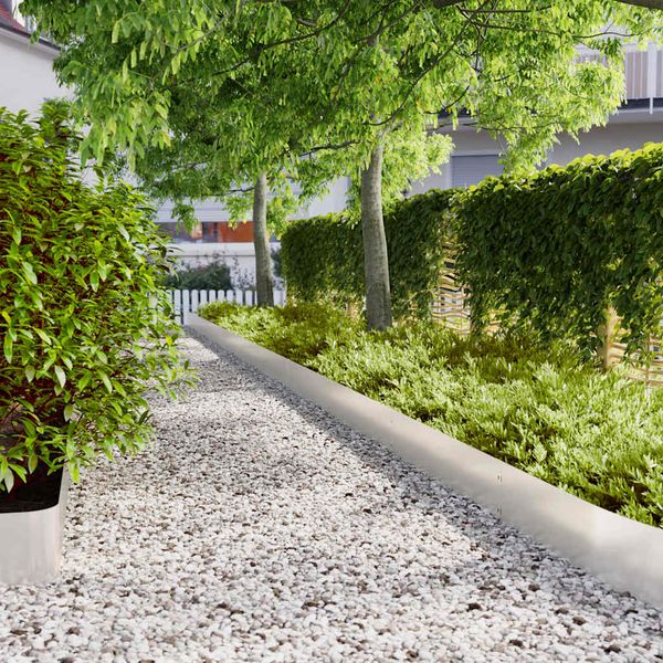 vidaXL Obruby trávnika 10 ks 20x103 cm Nerez