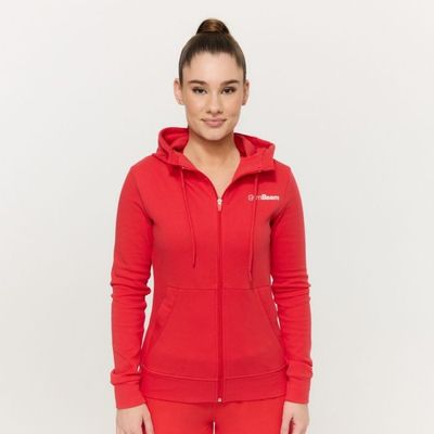 Dámska mikina so zipsom Limitless Hot Red - GymBeam, veľkosť XXL, veľkosť oblečenia XXL