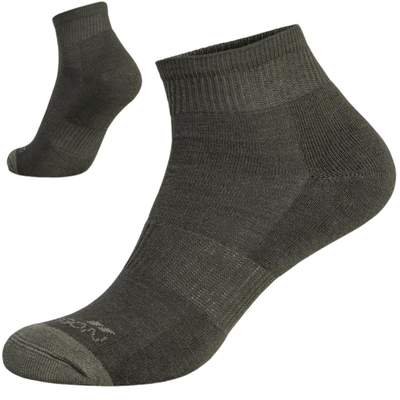 EL14013-06-Olive Green-42-44 Pentagon Low Cut socks (410)
