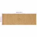 vidaXL Kusové koberce Prírodná 80 x 300 cm Juta