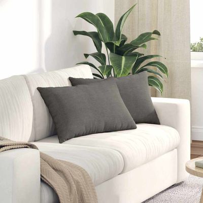 vidaXL Vankúše na pohovku 2 pcs Svetlosivá 60 x 40 cm