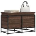 vidaXL Úložný box s vekom hnedý dub 80x40x51,5 cm kompozitné drevo