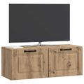 vidaXL Nástenná TV skrinka 78,5 x 31 x 30 cm Dub artisan