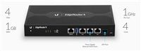 UBNT EdgeMAX EdgeRouter 4 [1GHz quad-core CPU, 1GB RAM, EdgeOS, 3 gigabitové porty + 1xSFP slot, fanless]