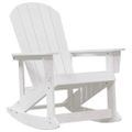 vidaXL Adirondack hojdacie kreslá 2 ks Biela HDPE