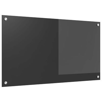 vidaXL Kuchynský obklad Tmavo šedá 90 x 50 cm tvrdené sklo