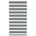 vidaXL Zebra roleta tmavošedá 80x100 cm šírka látky 75,9 cm polyester
