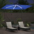 vidaXL Slnečník 294 x 200 x 270 cm Polyester a hliník Azurblue