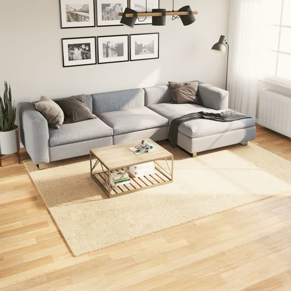 vidaXL Koberec HUARTE s krátkym vlakom umývateľný krémový 200x280 cm