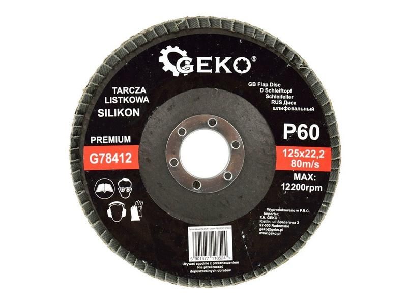Lamelový kotúč 125mm, P60 GEKO