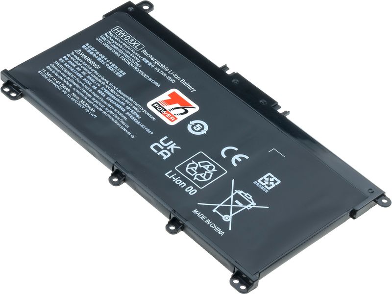 Batéria T6 Power pre HP Pavilion 15-eh0000, 15-eg0000, 17-cn0000, 250 G9, 3620mAh, 41Wh, 3cell