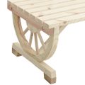 vidaXL Záhradný konferenčný stolík 90x50x40 cm jedľový masív