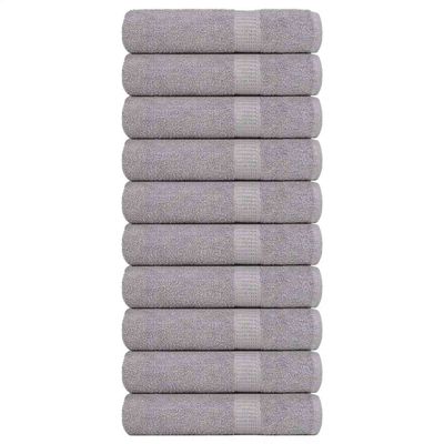 vidaXL Utierky na ruky FROGN 10 ks sivé 50x100 cm 360 g/m²