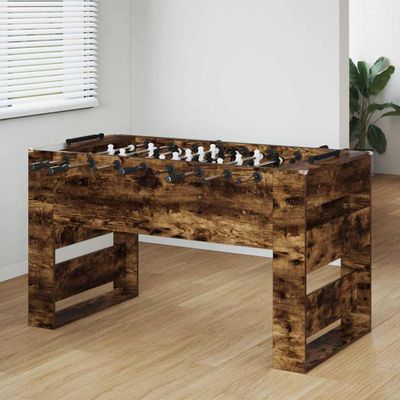 vidaXL Stolný futbal Údený Dub 146,5 x 74 x 85 cm Kompozitné drevo