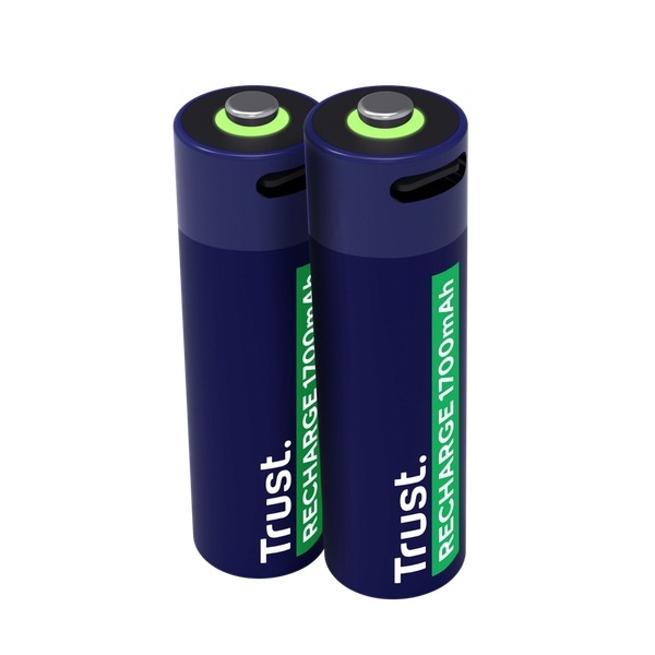 TRUST USB-C RECHARGEABLE BATTERIES 2P - AA
