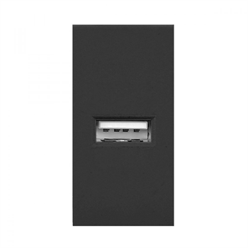 ORNO Modulárny nabíjací USB port, farba čierna ORNO Modulárny nabíjací USB port, farba čierna