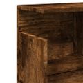 vidaXL Nástenná skrinka 100x20x30 cm dymový dub kompozitné drevo