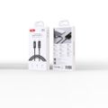XO kábel NB-Q312B PD USB-C - USB-C 2,0 m 240 W čierny s LED