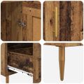 vidaXL Highboard Staré drevo 69,5 x 31 x 115 cm Kompozitné drevo