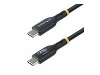 USB kábel - USB-C (samec) do USB-C (samec) - USB 2.0 - 48 V - 5 A - 3 m - neobsahuje halogén, pasívny, technológia Extended Power Range (EPR), podpora napájania Power Delivery 3.1 - čierna