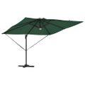vidaXL Roma Parasol Zelená 286 x 284 x 270 cm Hliník a polyester