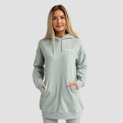 Dámska Longline mikina Limitless Eucalypt - GymBeam, veľkosť L, veľkosť oblečenia L