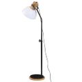vidaXL Podlahová lampa 25 W biela 30x30x100-150 cm E27
