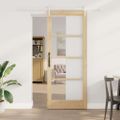 vidaXL Posuvné dvere Prírodná 86 x 211 cm