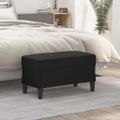 vidaXL Lavička čierna 70x35x41 cm umelá koža