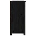 vidaXL Komoda čierna 100x35x74 cm borovicový masív
