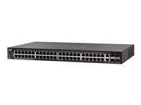Prepínač - L3 - riadený - 48 x 10/100/1000 + 2 x 10 Gigabit SFP+ (uplink) + 2 x combo 10GBase-T (uplink) - Možná montáž do rozvádzača - renovovaný